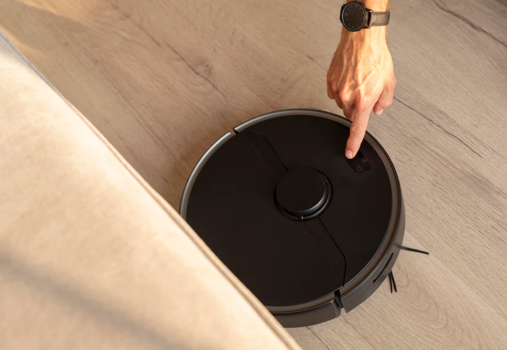 robot vacuum cleaner with mop self-empty base